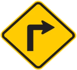 Placa de trânsito código A-1B