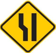 Placa de trânsito código A-21D