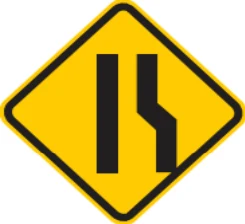 Placa de trânsito código A-21C
