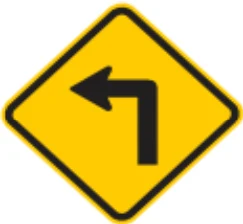 Placa de trânsito código A-1A